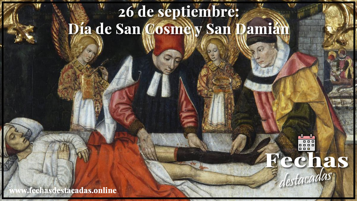 26 de septiembre: Día de San Cosme y San Damián